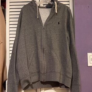 Polo by Ralph Lauren Men's Gray Zip-Up Sweater